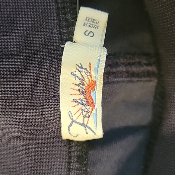 Faherty Arlie Day Joggers in dark gray/black, sz Small - Picture 5 of 6